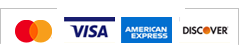 Visa, Mastercard, American Express, Discover